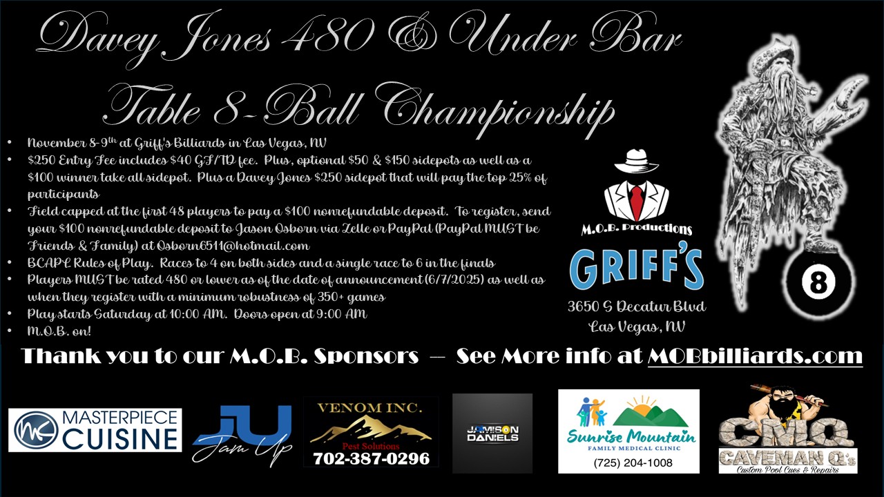 Tournament flyer / rules image